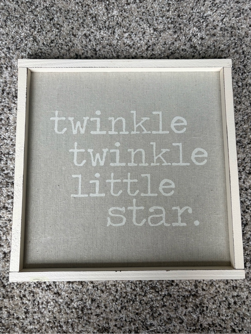 Twinkle Twinkle Little Star Wall Sign - Home Wall Decor